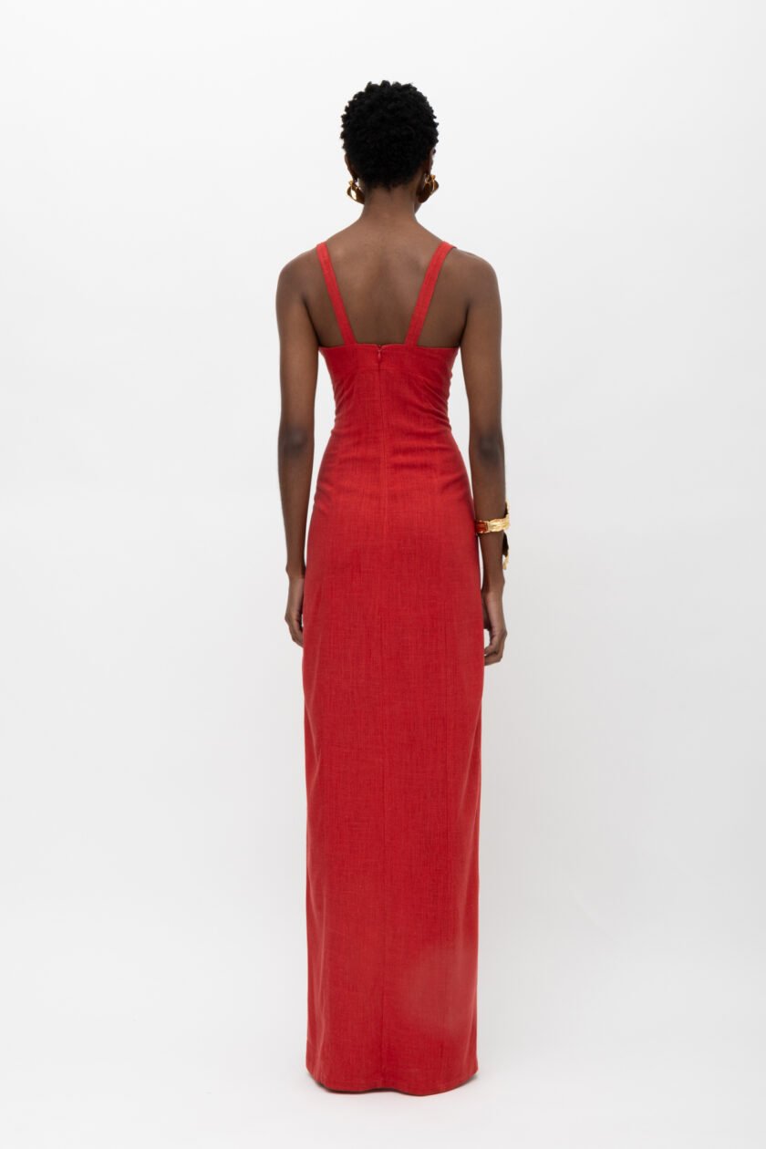 Kora Red Dress - Image 4
