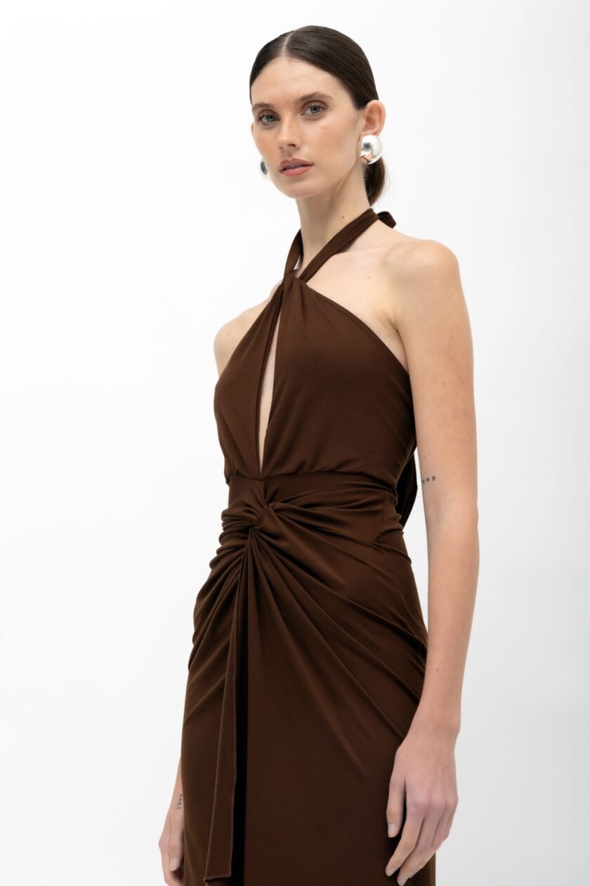 Canela Brown Dress - Image 2