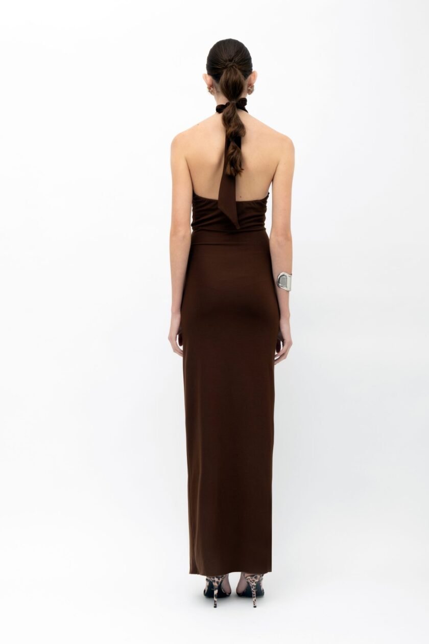Canela Brown Dress - Image 3
