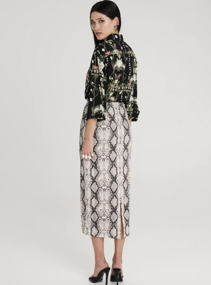 Serpentine Midi Skirt