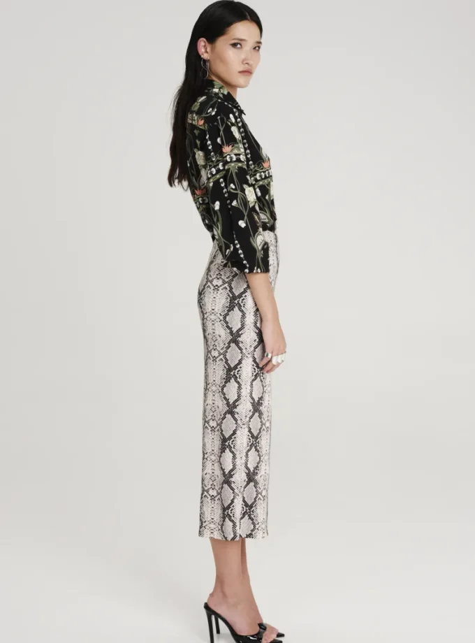 Serpentine Midi Skirt