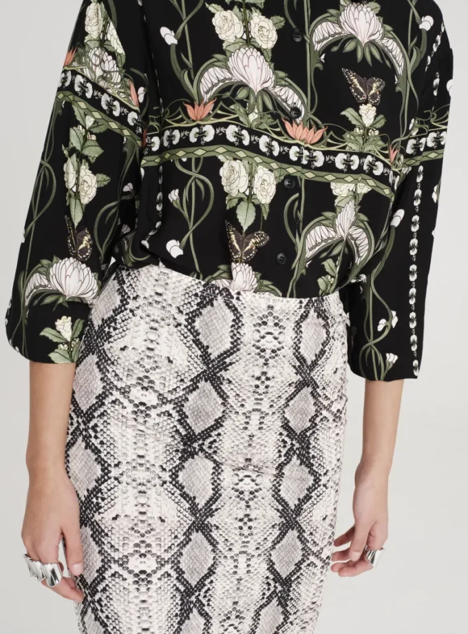 Serpentine Midi Skirt