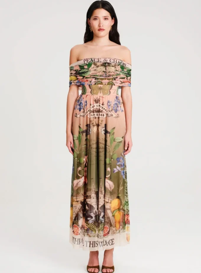 citrus maxi dress peace and chaos
