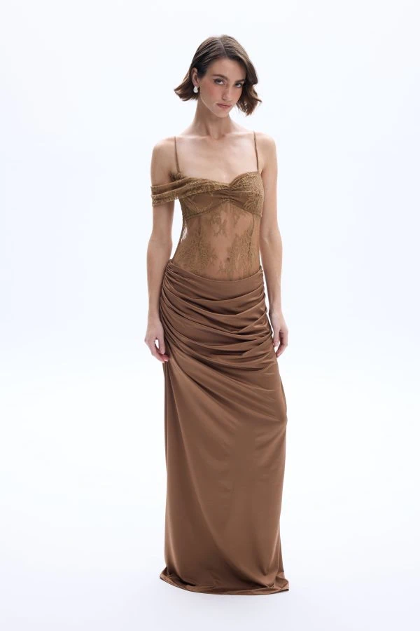 Evangeline Dress Mocha