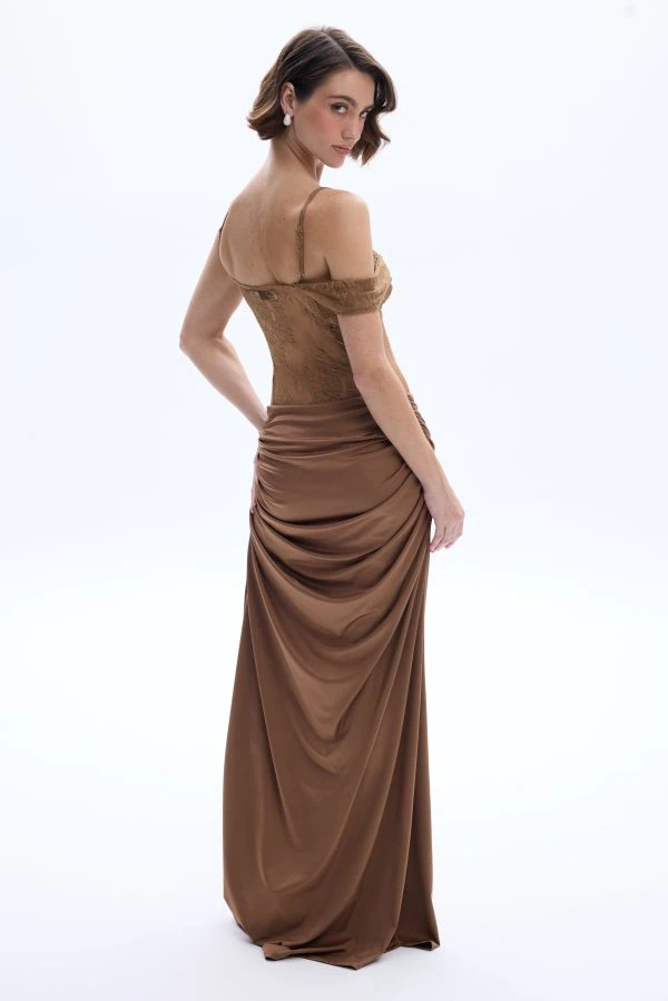 Evangeline Dress Mocha