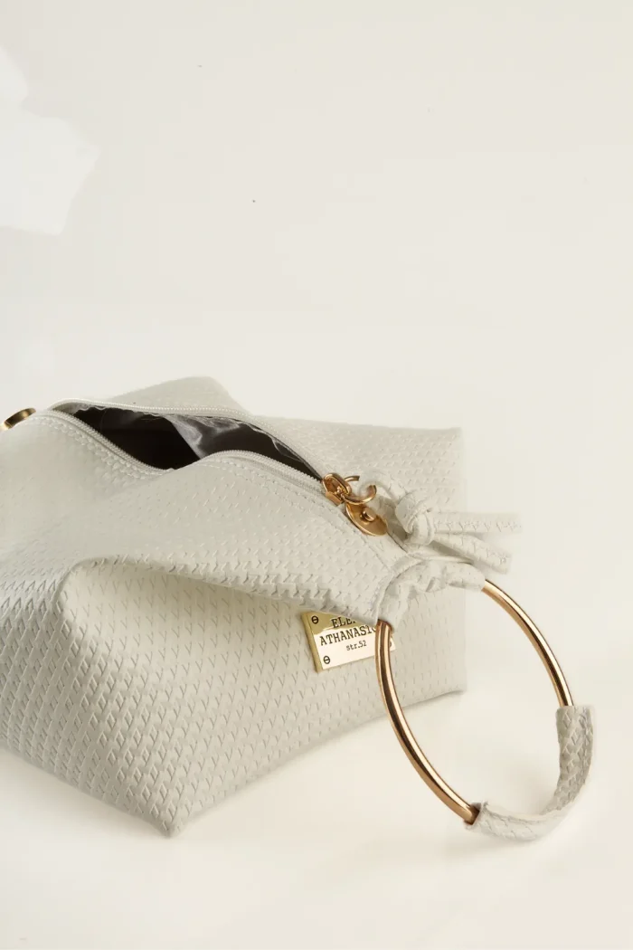 Bracelet Straw τσάντα εξόδου λευκή - Image 2