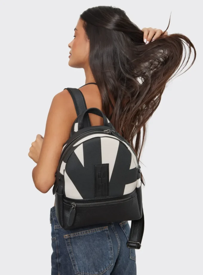 Ea Logo Backpack Γυναικείο Beige Small