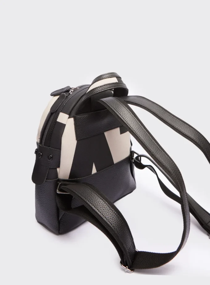 Ea Logo Backpack Γυναικείο Beige Small